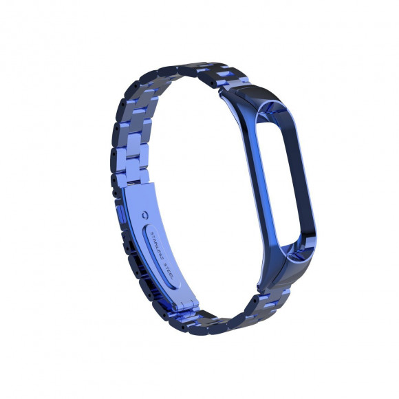 Стальной браслет для Xiaomi Mi Band 3 (голубой)