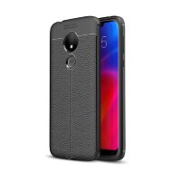 Чехол-накладка Litchi Grain для Motorola Moto G7 Power (черный) Чехол-накладка Litchi Grain для Motorola Moto G7 Power (черный)