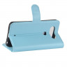 Чехол с визитницей для LG Q8 (голубой)