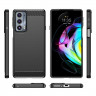 Чехол-накладка Carbon Fibre для Motorola Edge 20 (черный)