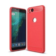 Чехол-накладка Carbon Fibre для Google Pixel 2 (красный)