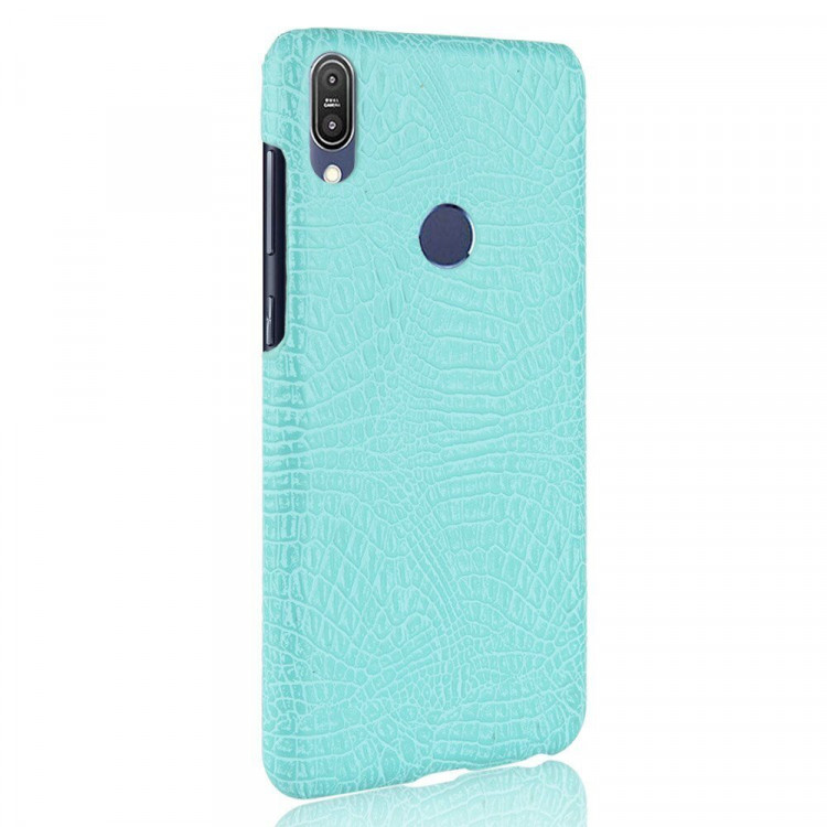Чехол Crocodile Texture для Asus Zenfone Max Pro (M1) ZB601KL / ZB602KL (голубой)