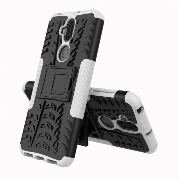 Чехол Hybrid Armor для Asus ZenFone 5 Lite ZC600KL (черный + белый)