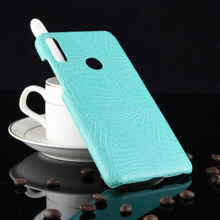 Чехол Crocodile Texture для Asus Zenfone Max Pro (M2) ZB631KL (голубой)