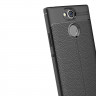 Чехол-накладка Litchi Grain для Sony Xperia XA2 (черный)