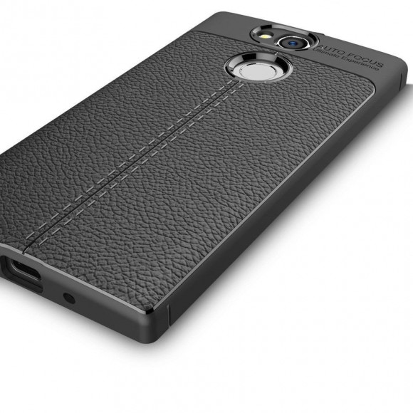 Чехол-накладка Litchi Grain для Sony Xperia XA2 (черный) Чехол-накладка Litchi Grain для Sony Xperia XA2 (черный)