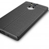 Чехол-накладка Litchi Grain для Sony Xperia XA2 (черный)