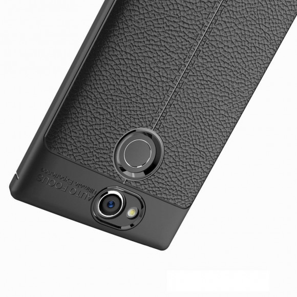 Чехол-накладка Litchi Grain для Sony Xperia XA2 (черный) Чехол-накладка Litchi Grain для Sony Xperia XA2 (черный)