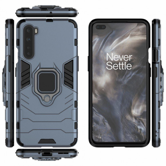 Чехол Armor Ring Holder для OnePlus Nord (темно-синий)