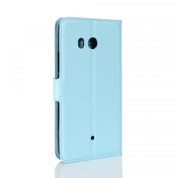 Чехол с визитницей для HTC U11 (голубой)