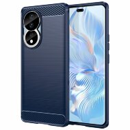 Чехол-накладка Carbon Fibre для Honor 80 (темно-синий)