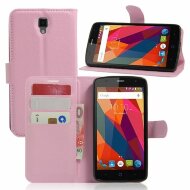 Чехол с визитницей для ZTE Blade L5 / L5 Plus (розовый)