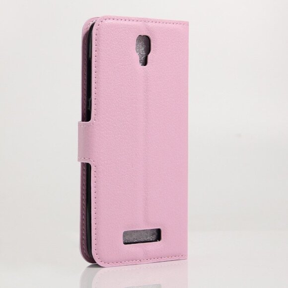 Чехол с визитницей для ZTE Blade L5 / L5 Plus (розовый)