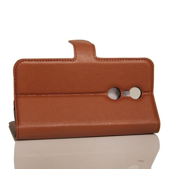 Чехол с визитницей для ZTE Axon 7 mini (коричневый)