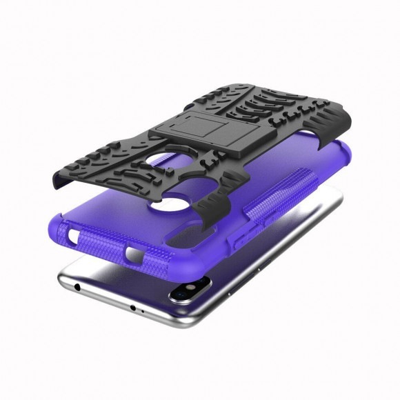 Чехол Hybrid Armor для Xiaomi Redmi S2 (черный + фиолетовый)