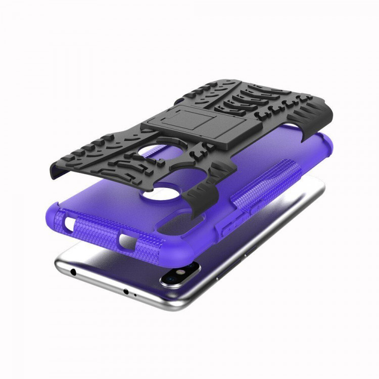 Чехол Hybrid Armor для Xiaomi Redmi S2 (черный + фиолетовый)