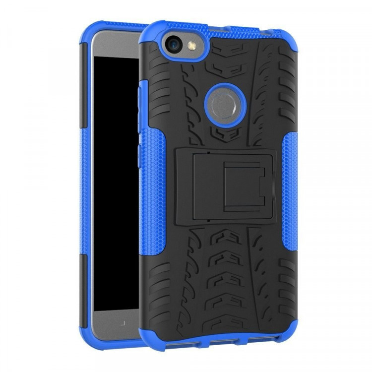 Чехол Hybrid Armor для Xiaomi Redmi Note 5A / 5A Prime (черный + голубой)