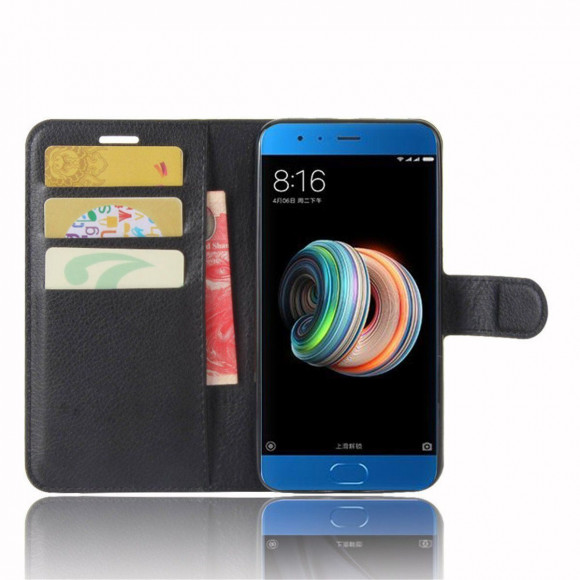 Чехол с визитницей для Xiaomi Mi Note 3 (черный) Чехол с визитницей для Xiaomi Mi Note 3 (черный)