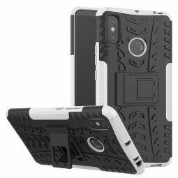 Чехол Hybrid Armor для Xiaomi Mi Max 3 (черный + белый)