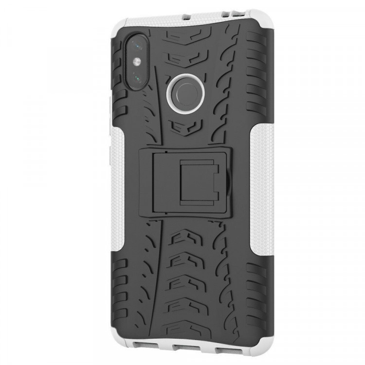 Чехол Hybrid Armor для Xiaomi Mi Max 3 (черный + белый)