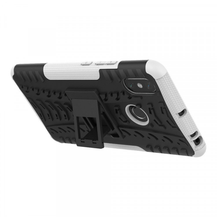 Чехол Hybrid Armor для Xiaomi Mi Max 3 (черный + белый)