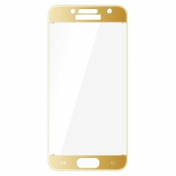 Защитное стекло 3D для Samsung Galaxy A3 (2017) SM-A320F (золотой)