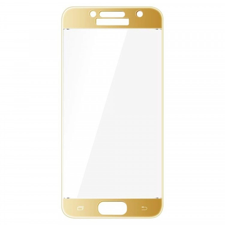 Защитное стекло 3D для Samsung Galaxy A3 (2017) SM-A320F (золотой)
