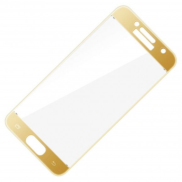 Защитное стекло 3D для Samsung Galaxy A3 (2017) SM-A320F (золотой)