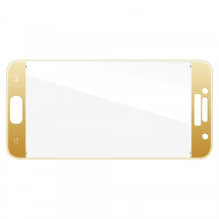 Защитное стекло 3D для Samsung Galaxy A3 (2017) SM-A320F (золотой)