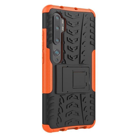 Чехол Hybrid Armor для Xiaomi Mi Note 10 / Mi Note 10 Pro / Mi CC9 Pro (черный + оранжевый) Чехол Hybrid Armor для Xiaomi Mi Note 10 / Mi Note 10 Pro / Mi CC9 Pro (черный + оранжевый)
