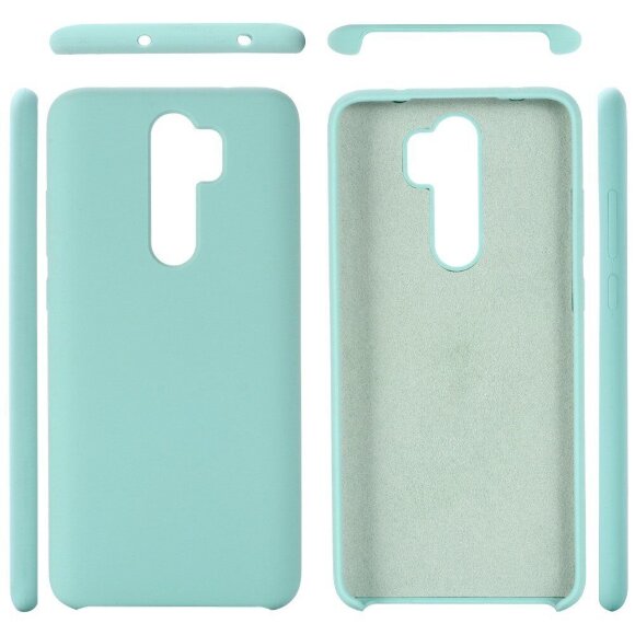 Силиконовый чехол Mobile Shell для Xiaomi Redmi Note 8 Pro (бирюзовый)