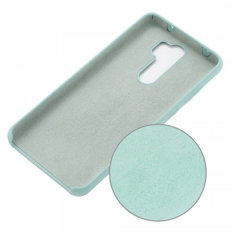 Силиконовый чехол Mobile Shell для Xiaomi Redmi Note 8 Pro (бирюзовый)