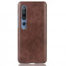 Кожаная накладка-чехол для Xiaomi Mi 10 / Mi 10 Pro (коричневый)