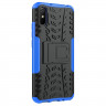 Чехол Hybrid Armor для Xiaomi Redmi 9A (черный + голубой)