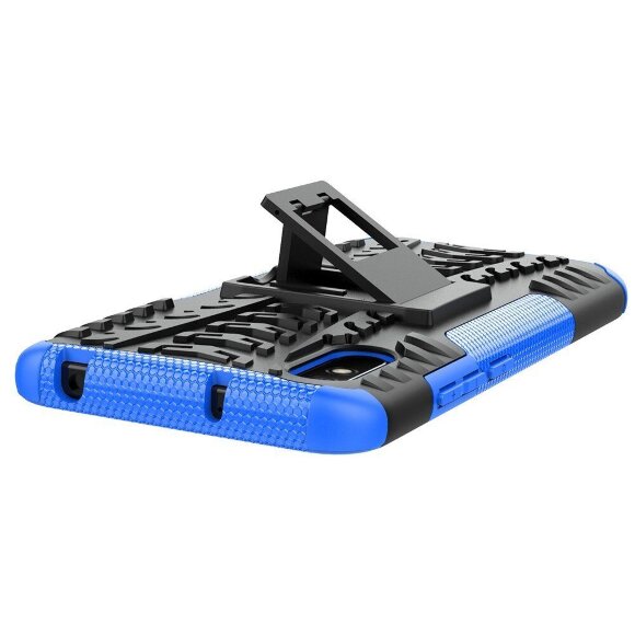 Чехол Hybrid Armor для Xiaomi Redmi 9A (черный + голубой) Чехол Hybrid Armor для Xiaomi Redmi 9A (черный + голубой)