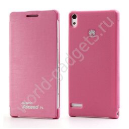 Чехол - Flip для Huawei Ascend P6 (розовый)