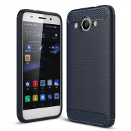 Чехол-накладка Carbon Fibre для Huawei Y3 2017 (темно-синий) Чехол-накладка Carbon Fibre для Huawei Y3 2017 (темно-синий)