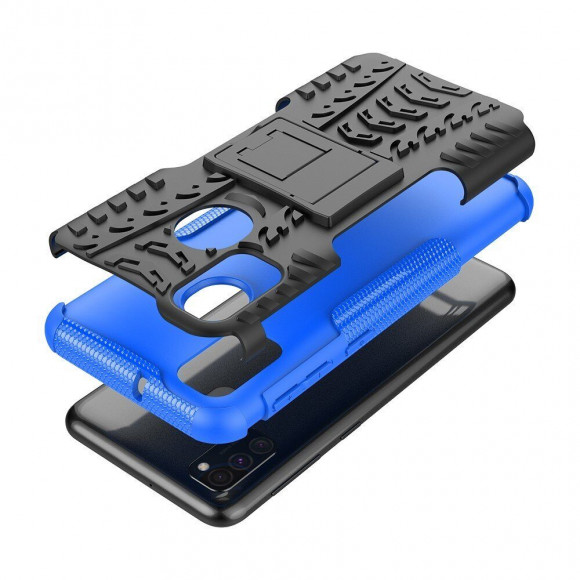 Чехол Hybrid Armor для Samsung Galaxy M30s / Galaxy M21 (черный + голубой) Чехол Hybrid Armor для Samsung Galaxy M30s / Galaxy M21 (черный + голубой)