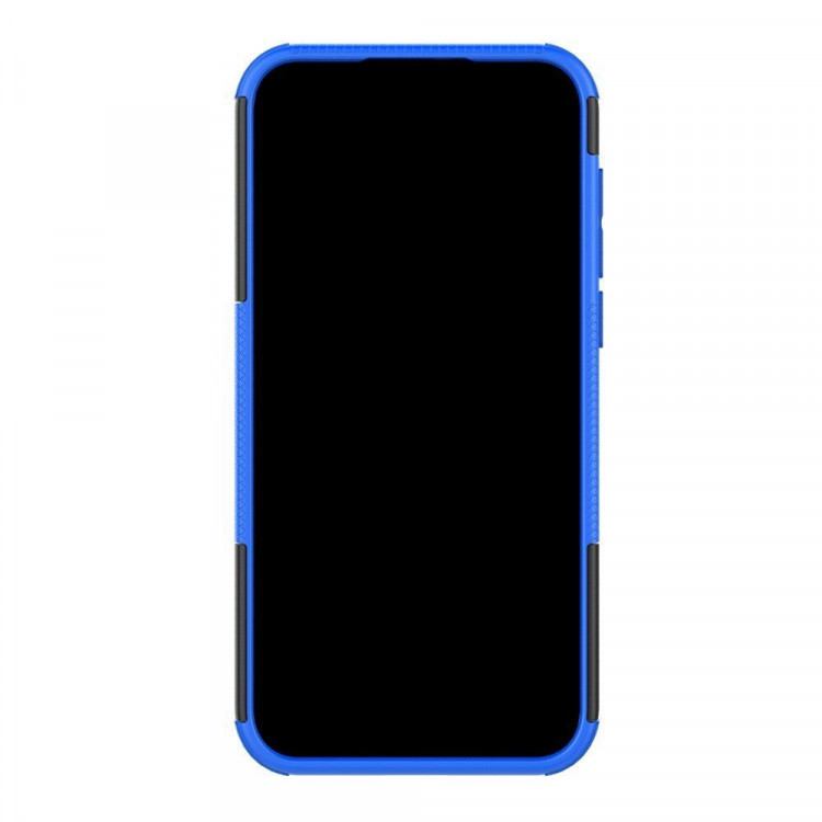 Чехол Hybrid Armor для Huawei Y5 (2019) / Honor 8S (черный + голубой)