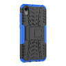 Чехол Hybrid Armor для Huawei Y5 (2019) / Honor 8S (черный + голубой)