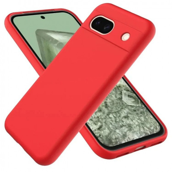 Силиконовый чехол Mobile Shell для Google Pixel 8a (красный) Силиконовый чехол Mobile Shell для Google Pixel 8a (красный)
