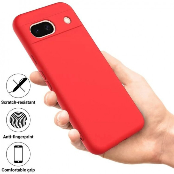 Силиконовый чехол Mobile Shell для Google Pixel 8a (красный) Силиконовый чехол Mobile Shell для Google Pixel 8a (красный)