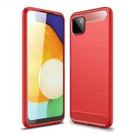 Чехол-накладка Carbon Fibre для Samsung Galaxy A22s 5G (красный)
