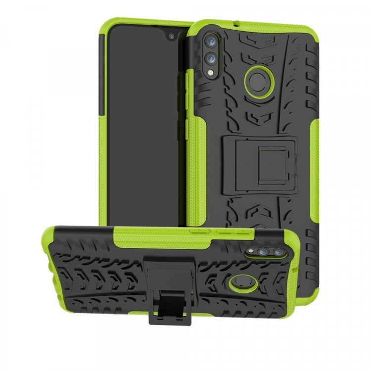 Чехол Hybrid Armor для Huawei Honor 8X Max (черный + зеленый)