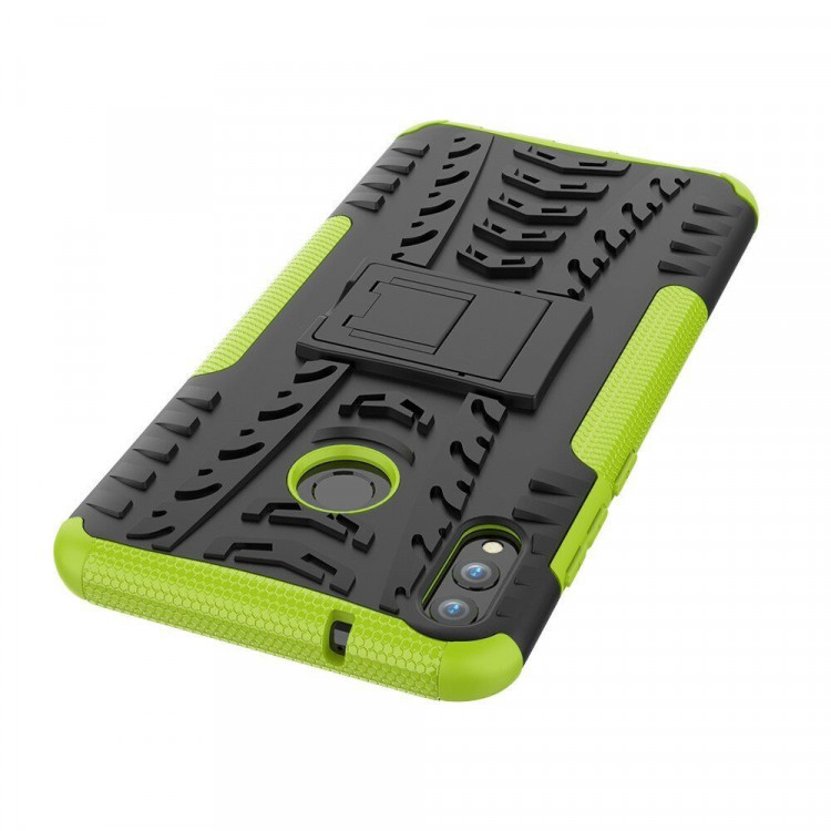 Чехол Hybrid Armor для Huawei Honor 8X Max (черный + зеленый)