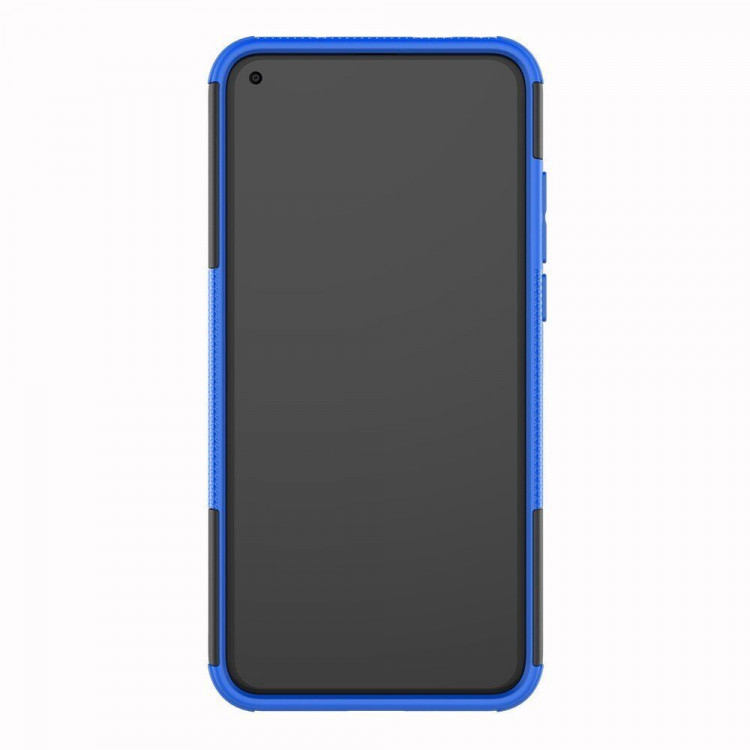 Чехол Hybrid Armor для Huawei Honor View 20 (черный + голубой)