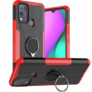 Чехол Armor Shockproof Ring Holder для Infinix Hot 10 Play / Hot 11 Play (черный + красный) Чехол Armor Shockproof Ring Holder для Infinix Hot 10 Play / Hot 11 Play (черный + красный)