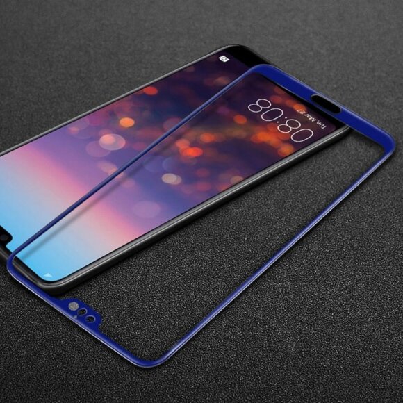 Защитное стекло 3D для Huawei P20 Pro / P20 Plus (голубой)