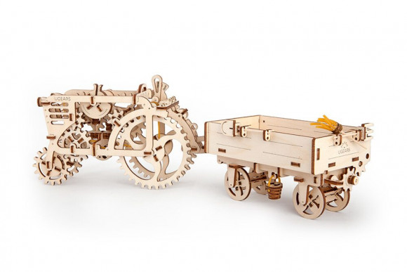 Сборная модель 3D-Пазл Ugears Прицеп к трактору Сборная модель 3D-Пазл Ugears Прицеп к трактору