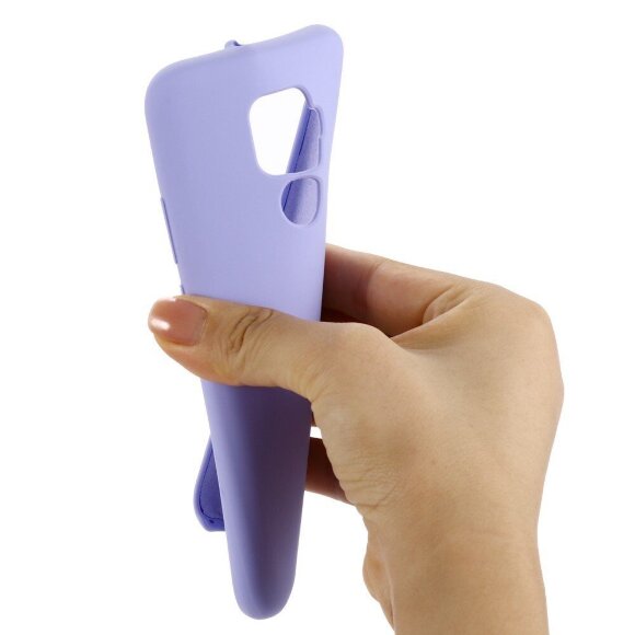 Силиконовый чехол Mobile Shell для Huawei Nova 5i Pro / Mate 30 Lite (фиолетовый)